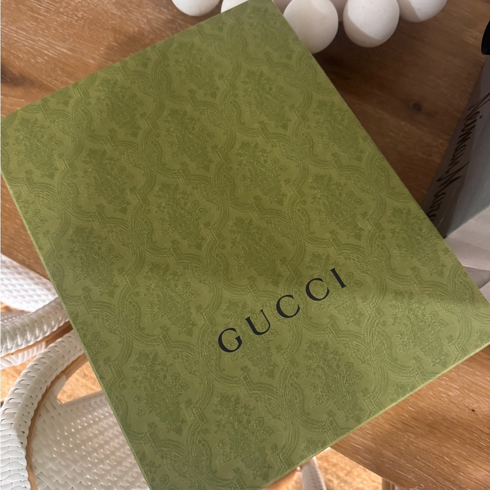 Gucci Beige and Brown Monogram Slides - Picture 5 of 6